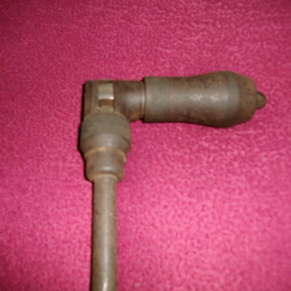 Vintage Bit Brace Hand Drill Universal Jaws Antique Carpentry Woodworking Tool - Picture 6 of 6